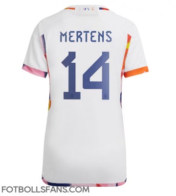 Belgien Dries Mertens #14 Replika Bortatröja Damer VM 2022 Kortärmad